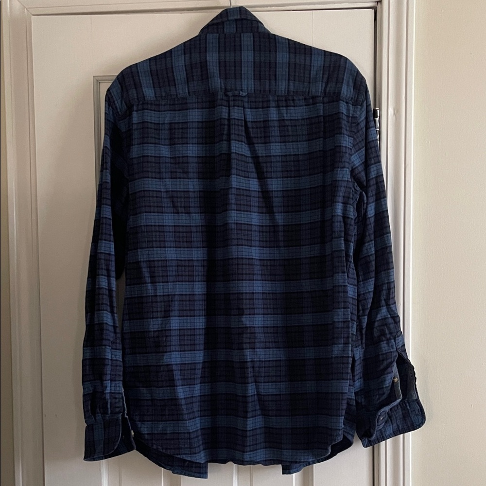 G.H. Bass & Co. Blue and Black Checkered Flannel - Picture 4 of 5